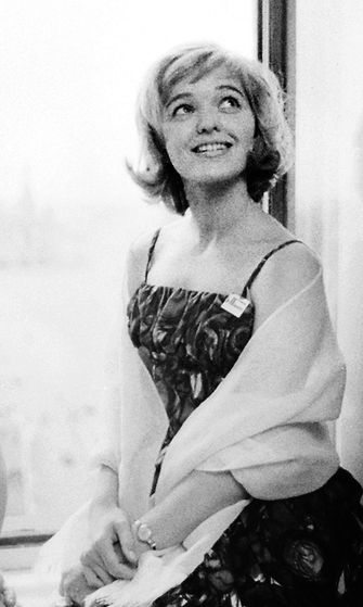 Suomalainen näyttelijätär Elina Salo Moskovassa filmifestivaalien aikaan 19. heinäkuuta 1961.
