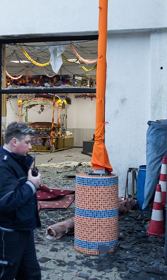 Saksa poliisi sikhitemppeli räjähdys terrorismi Essen