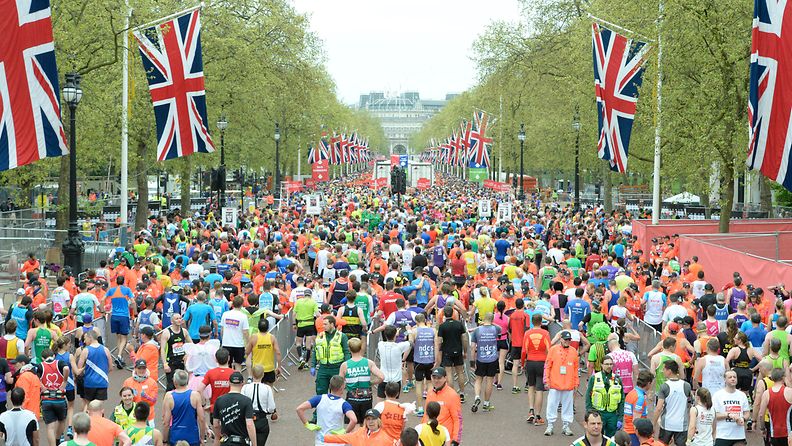lontoo maraton lontoon juoksukilpailu juoksu