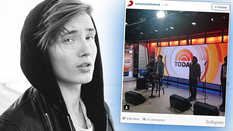 Isac Elliot Today Show'ssa 23.5.2016