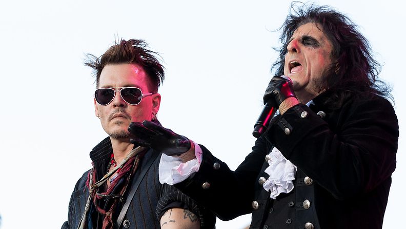 Johnny Depp ja Alice Cooper Tukholmassa 30.5.2016 1
