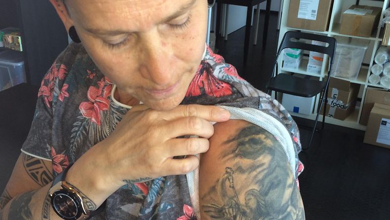 Yazka Loven tatuointi laajis