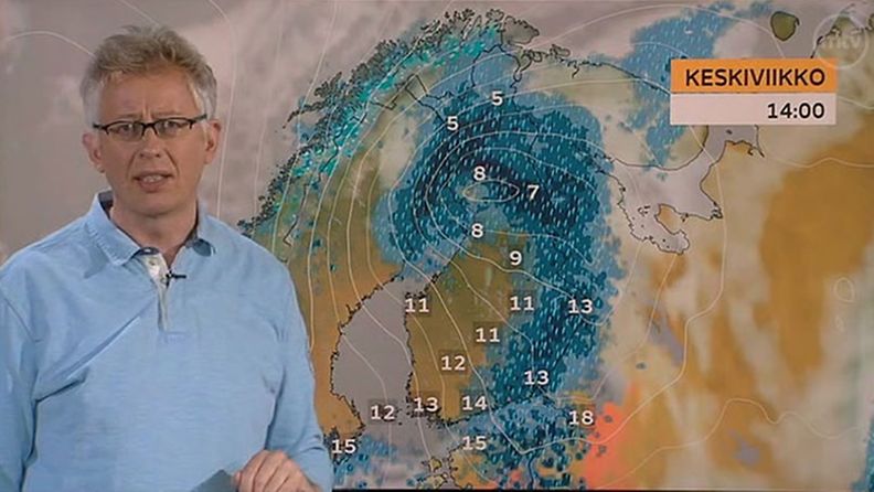 Kesämyrsky saapuu Suomeen keskiviikkona.
