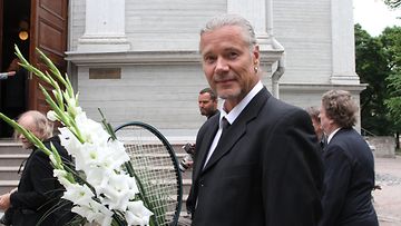 Jari Hedman Riki Sorsan hautajaisissa