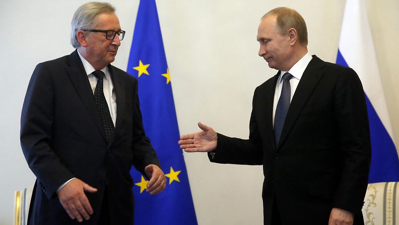Juncker Putin Pietari