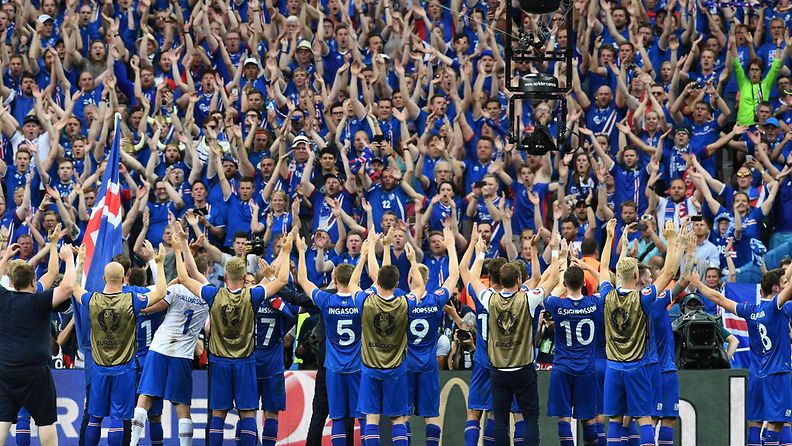 Islanti jalkapallo fanit