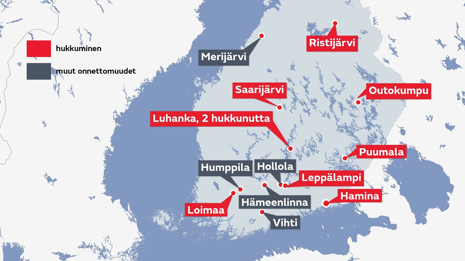 Jopa yhdeksän hukkui – tällaisia tapauksia on juhannuksen kuolinuutisten  taustalla 