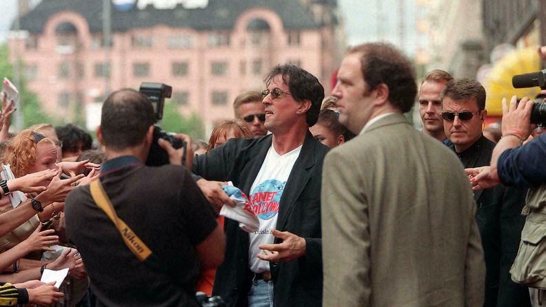 Sylvester Stallone Planet Hollywoodin avajaiset Helsinki 13.7.1995 4