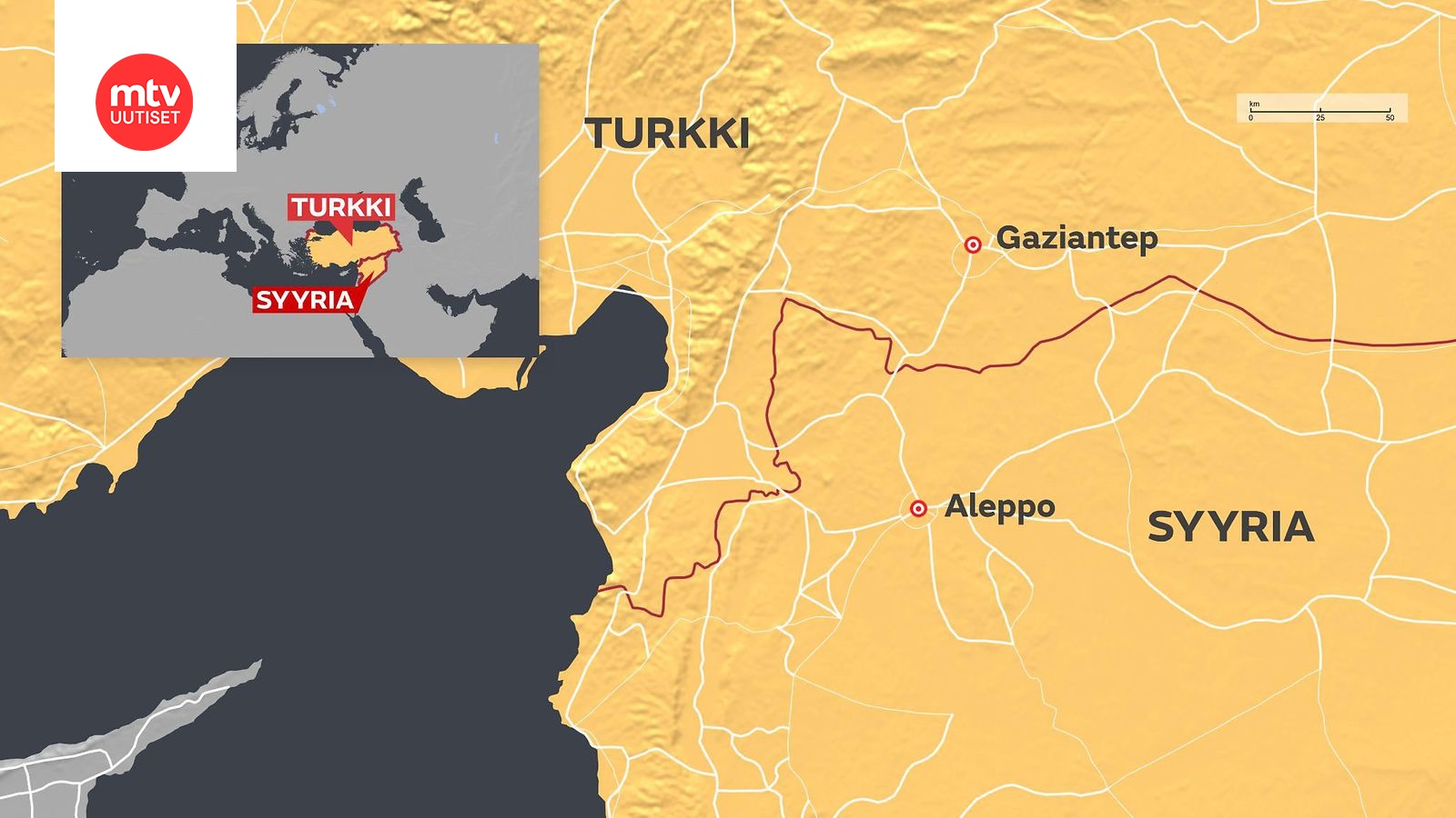 Turkki iski kurdijoukkoja vastaan Aleppon pohjoispuolella 