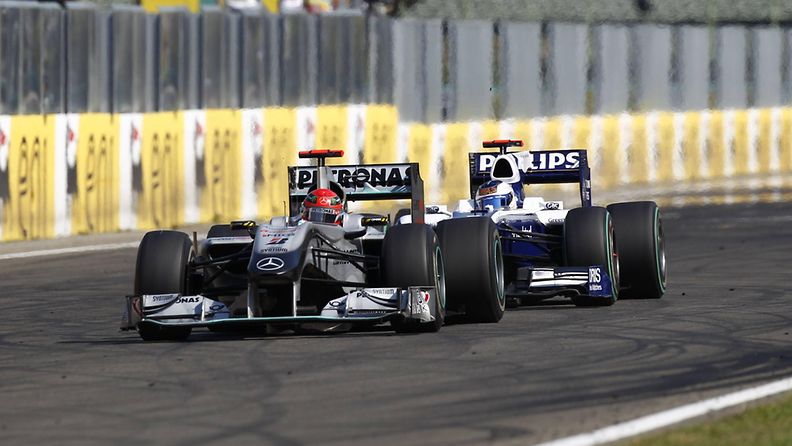 Michael Schumacher, Rubens Barrichello, 2010, Unkari