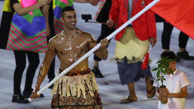 Pita Nikolas Taufatofua, 2016, Tonga, olympialaiset, avajaiset