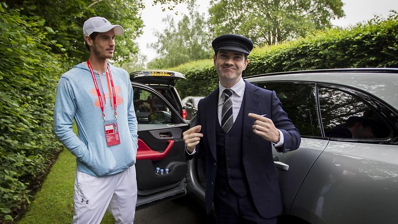 Andy Murray gets early alarm call from Jaguar's Secret Chauffeur