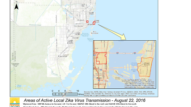 Karttakuvat paljastavat Floridan Zika-tartuntojen erikoisuuden – tautia  levittävät hyttyset liikkuvat vain 400 metrin säteellä 