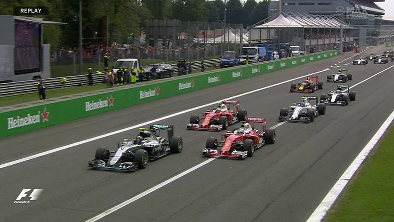 Lewis Hamilton, 2016, lähtö, startti, Monza, Italia