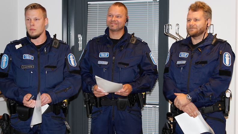 palkitut Kaakon poliisit