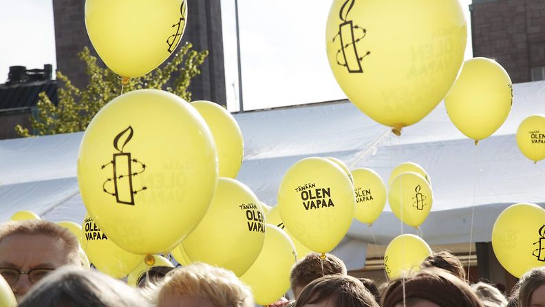 Amnesty International ilmapallo tunnus