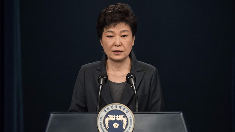 Park Geun-hye marraskuussa 2016