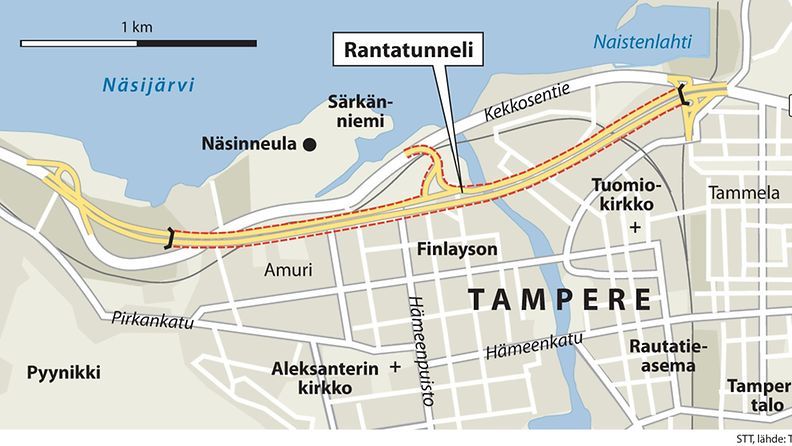 Tampere Rantatunneli 2