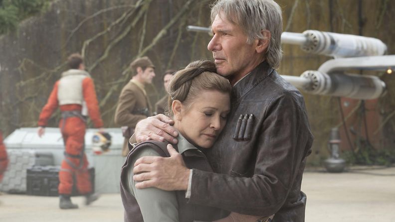 Carrie Fisher ja Harrison Ford 2015