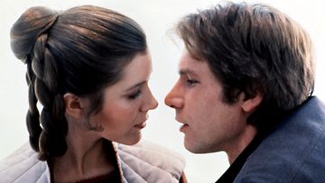 Carrie Fisher ja Harrison Ford 1980