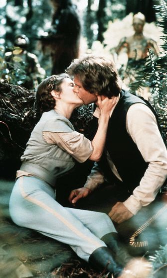 Carrie Fisher ja Harrison Ford 1983