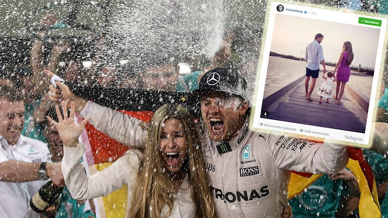 Nico Rosberg ja vaimo voittojuhla + insta 