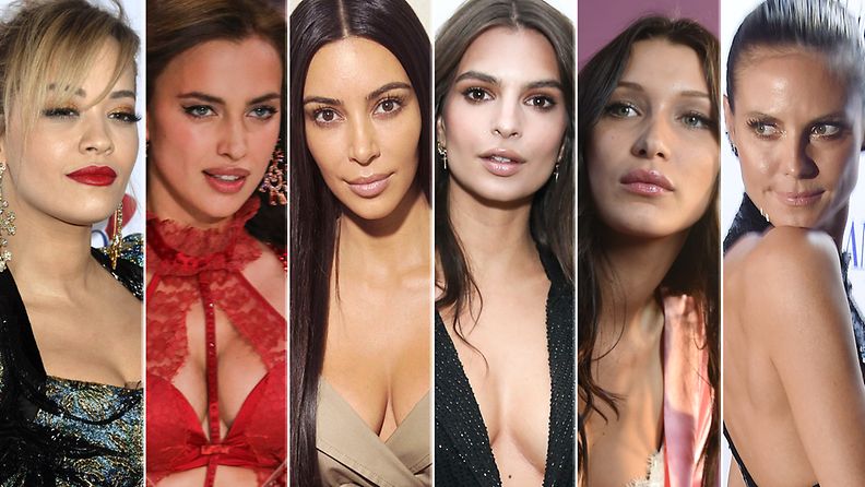 Rita Ora, Irina Shayk, Kim Kardashian, Emily Ratajkowski, Bella Hadid, Heidi Klum 2016