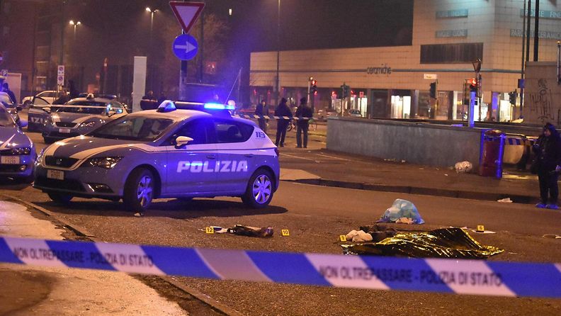 Berliinin iskusta epäilty ammuttiin Milanossa (3)