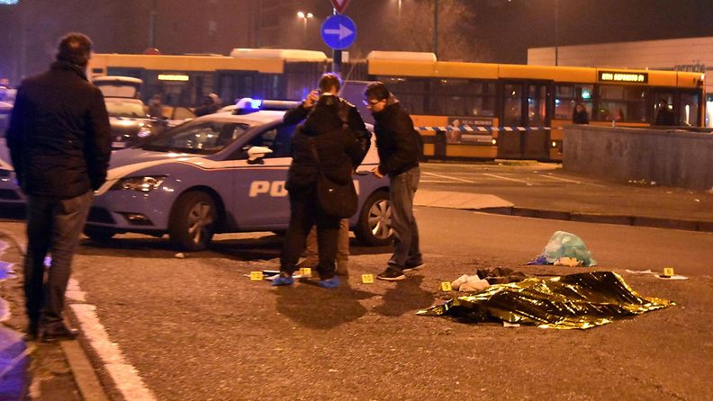 Berliinin iskusta epäilty ammuttiin Milanossa (9)