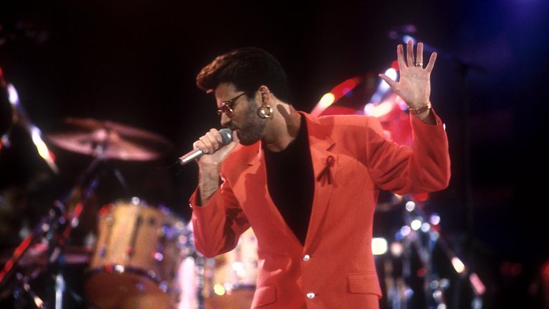George Michael Freddie Mercuryn muistokonsertissa 20.4.1992 1