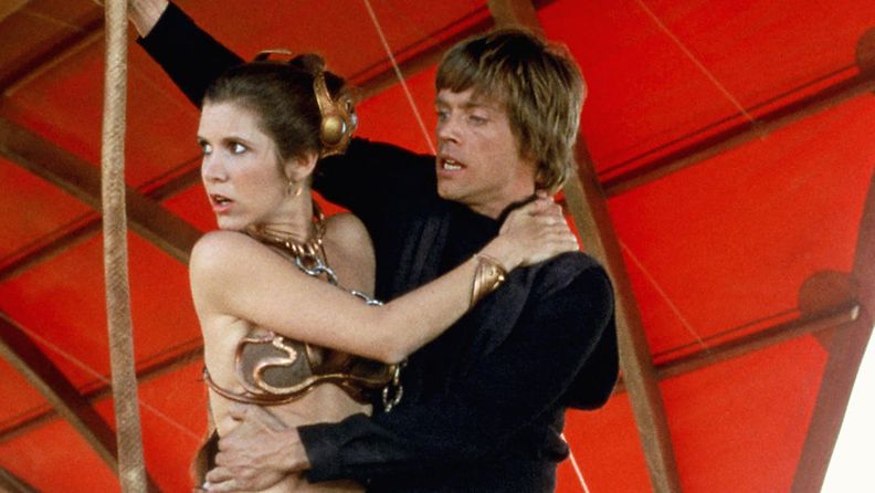 Mark Hamill ja Carrie Fisher Jedin paluu 1983