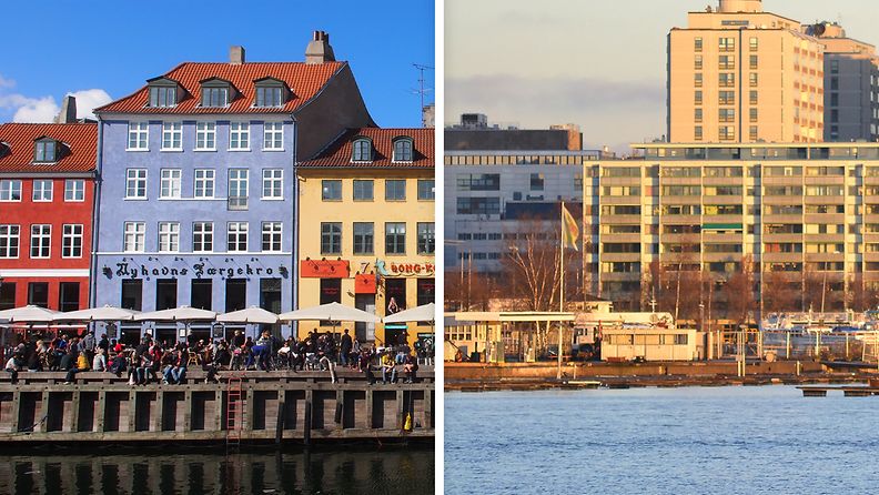 Kööpenhamina ja Helsinki.