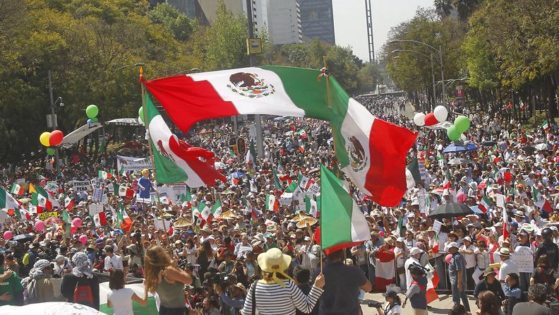 trump meksiko mielenosoitus