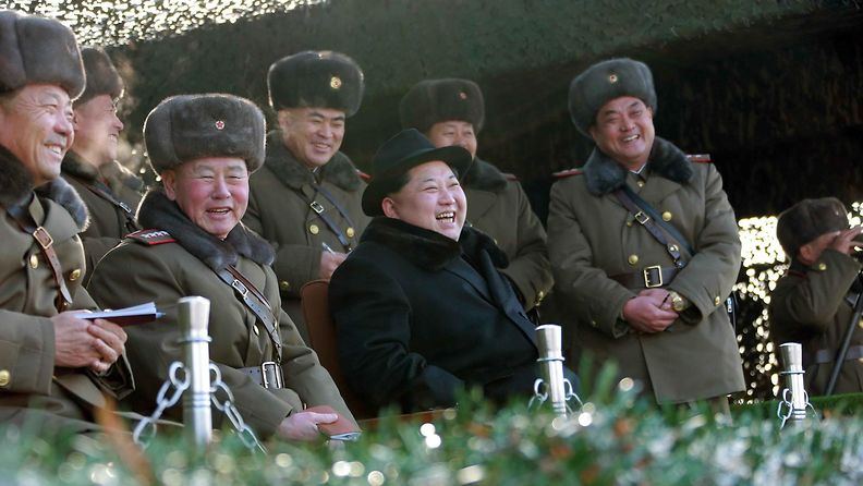 Kim Jong-un nauraa