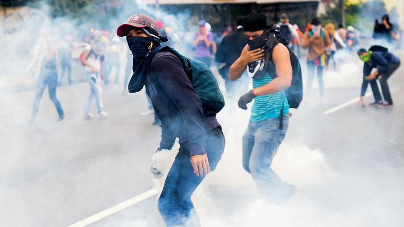 Venezuela kahakka mielenosoitus