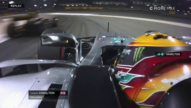 Lewis Hamilton, Jolyon Palmer, 2017, väistö, Bahrain