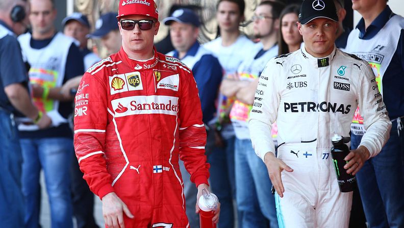 Kimi Räikkönen ja Valtteri Bottas (1)