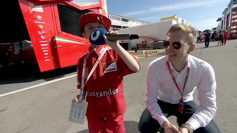 Thomas Niki Juusela Espanja 2017 nuori fani Räikkönen