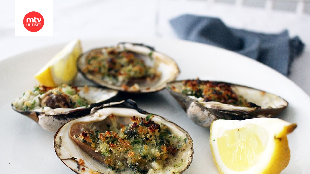 Clams Oreganata helpot gratinoidut simpukat Makuja MTV Uutiset
