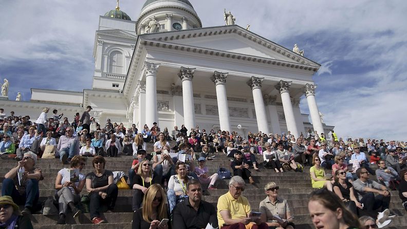 Kirkon musiikkijuhlat Helsinki senaatintori toukokuu 2017