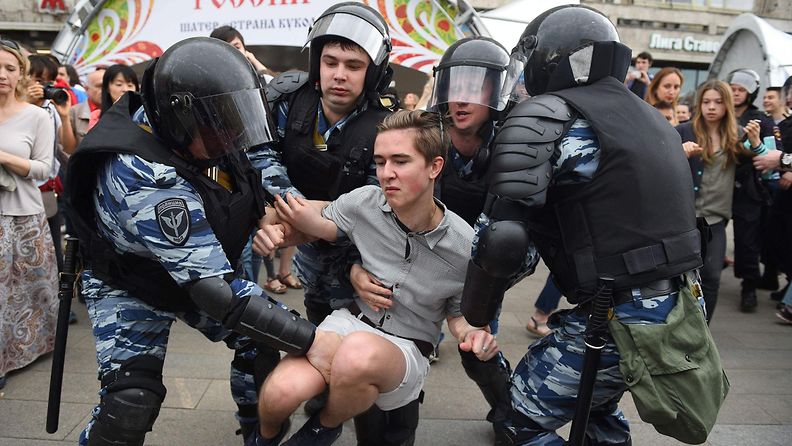 Venäjän opposition mielenosoitus 2017
