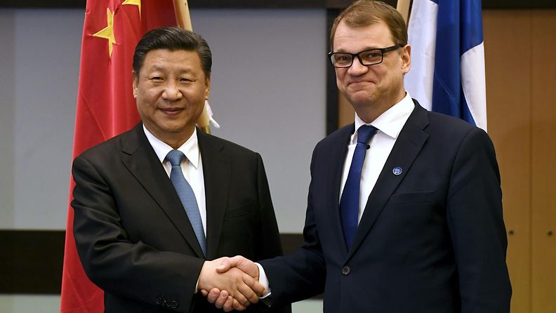 Juha Sipilä ja Kiinan presidentti Xi Jinping