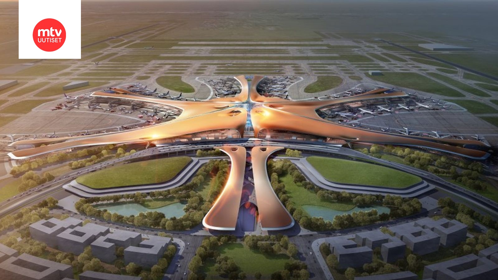 Kuvat: Pekingiin kohoaa lentokenttien jättiläinen – tällaista jälkeä yli 11  miljardilla eurolla saa 
