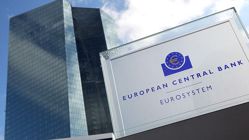 Euroopan keskuspankin pääkonttori Frankfurtissa Saksassa.