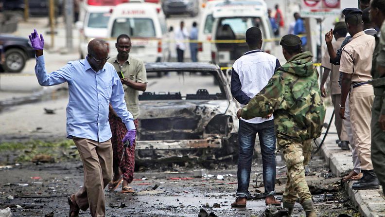 Autopommi Mogadishu Somalia 30.7.2017