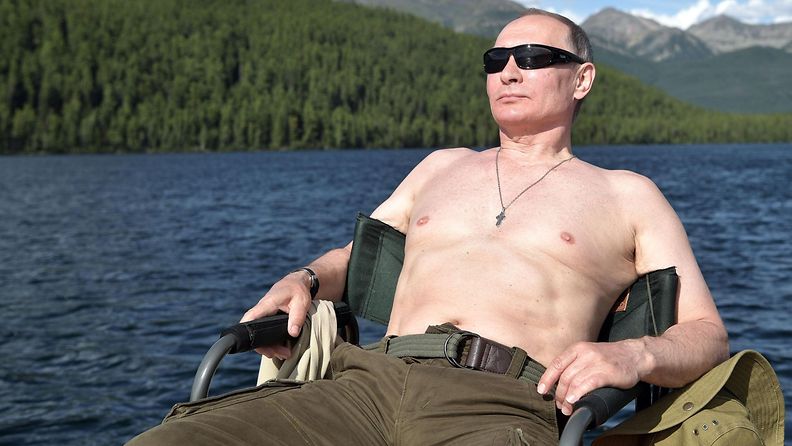 Putin kalassa Siperiassa