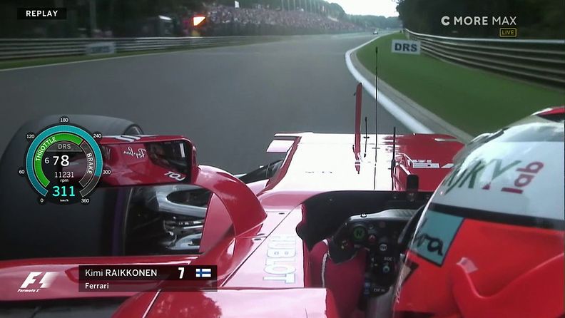 Kimi Räikkönen, rangaistus, Belgia, Spa, 2017