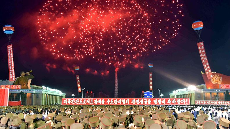 pohjois-Korea ilotulitus
