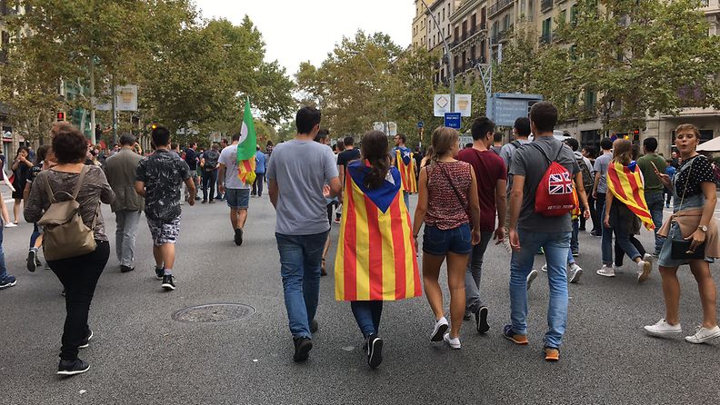 Katalonia mielenilmaus lippu