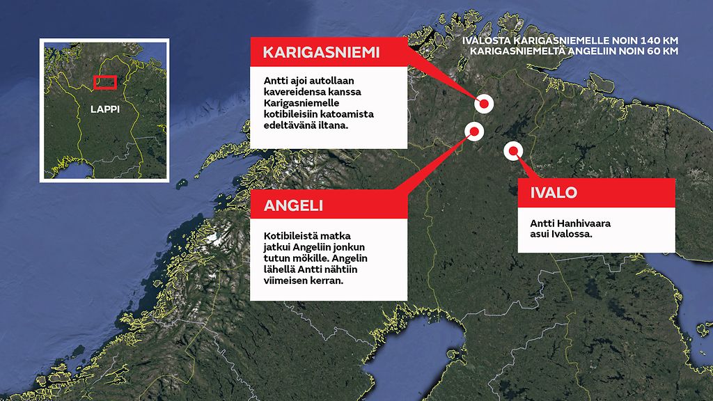 21-vuotias Antti katosi Angelin erämaahan yli 12 vuotta sitten – käveli  todistajien mukaan yksin erämaahan: 